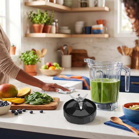 Vervangende Onderdelen voor Blender, 7 Fin Extractor Mes, Geschikt voor Nutri Blenders 1000W en 1500W, Hoge Kwaliteit en Duurzaam — afbeelding 5
