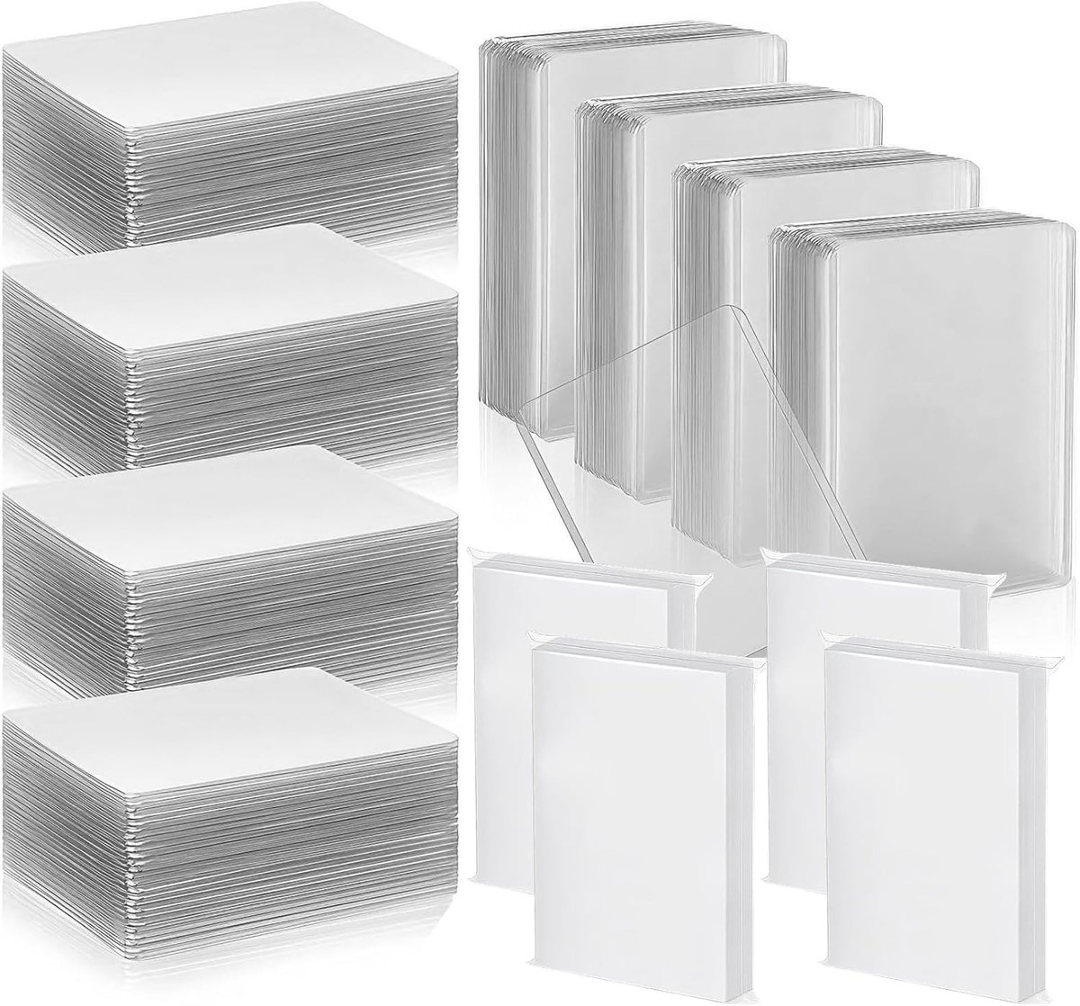 Top Loaders voor kaarten - Transparant - 3 x 4 inch - Harde en Zachte Kaarthouders - Voor Verzamelkaarten