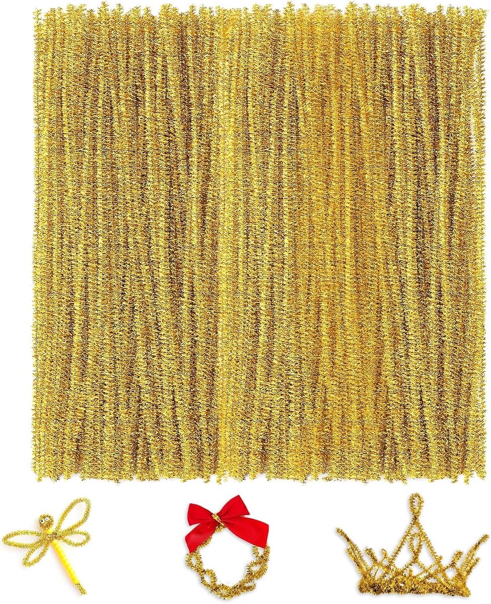Bendbare Pijpenragers voor Creatieve Projecten, 30 cm, 200 Stuks, Ideaal voor Knutselen en Versieringen tijdens Feestdagen