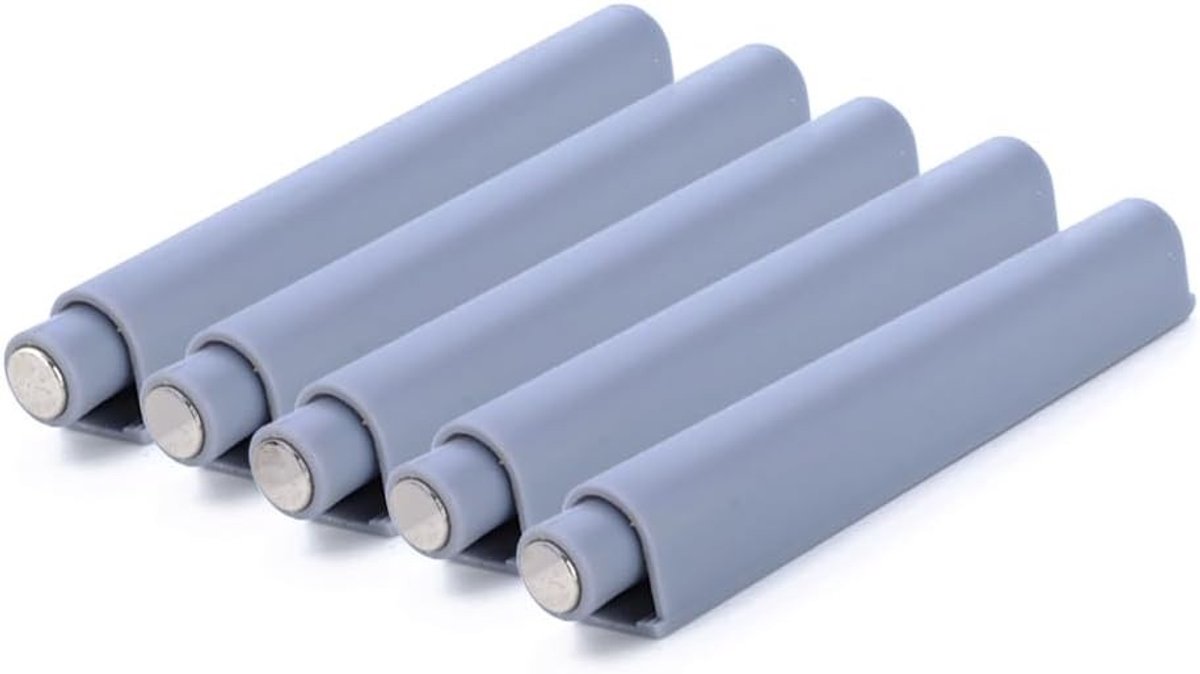 5 Stuks Push-to-Open Systeem met Dempers en Magnetische Sluiting voor Kasten en Meubels