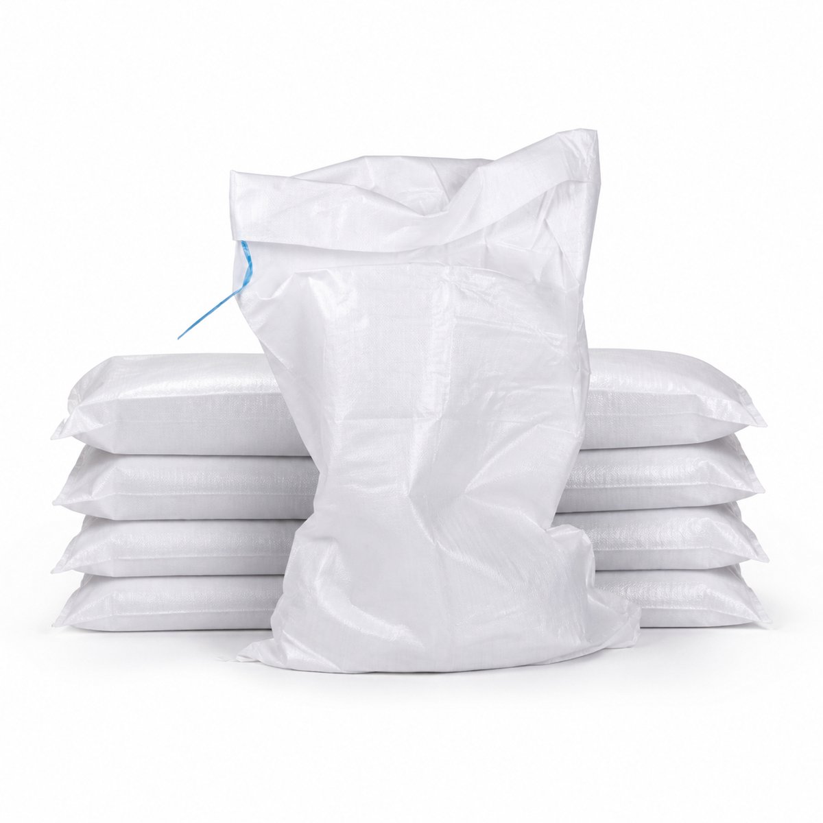 Puinzakken 5 stuks - 100 x 65 cm - tot 20 kg - met bindkoord