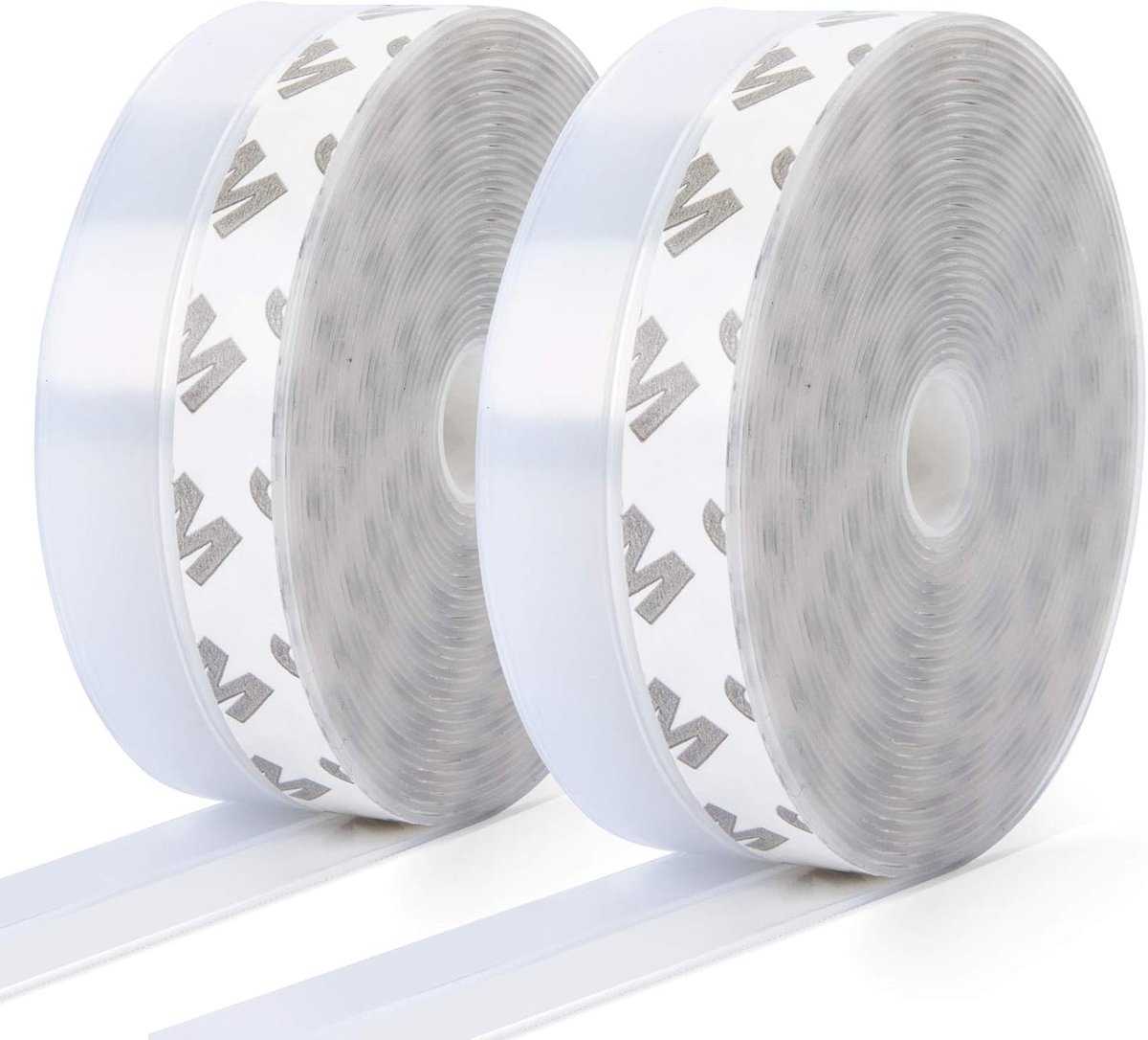 10 m × 35 mm, 2 stuks afdichtstrips, mikeler, transparant, zelfklevende afdichtband, multifunctionele deurafdichting, geluidsdicht, winddicht, stofbescherming, siliconen afdichtstrips voor deuren en ramen