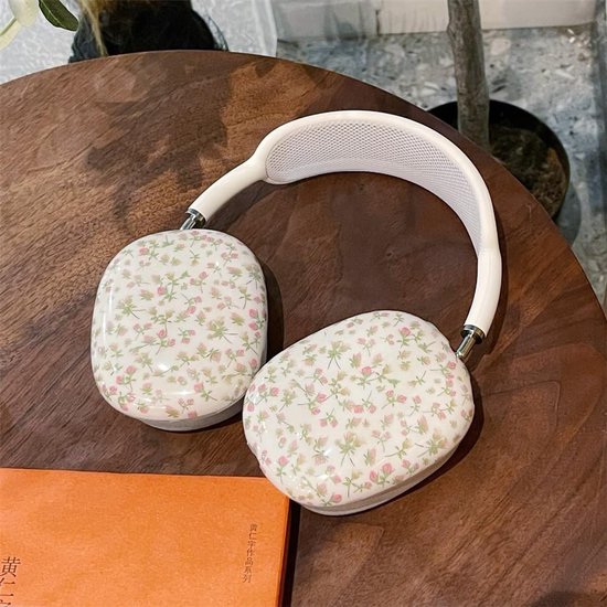 Voor AirPods Max Hoesje, Schattig Roze Bloem Ontwerp, Plant Bloemen Shock Buffer Hoofdtelefoon Oordopjes Beschermhoes voor Meisjes Dames — afbeelding 5