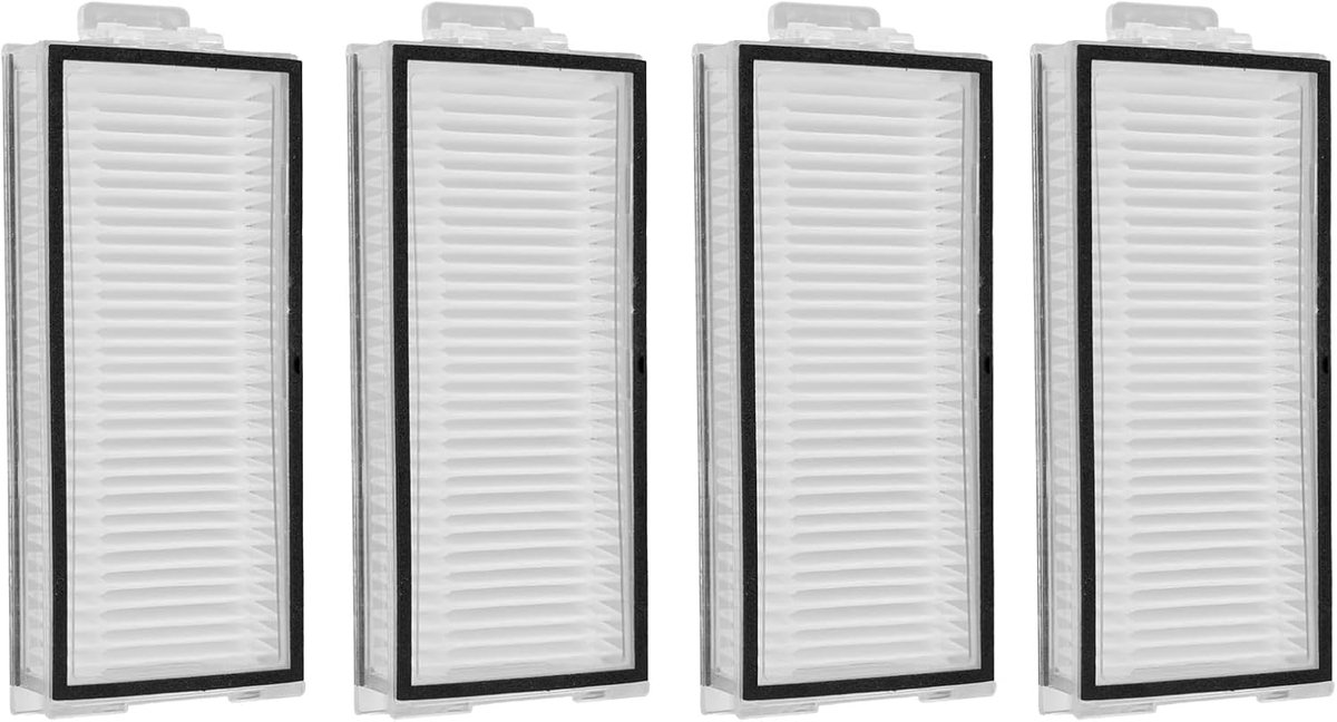 4 stuks vervangende HEPA-filters, geschikt voor Roborock Q7 Max Q7 Max+ Q7 Q7+ Q8 Max Q8 Max+ T8 Q5 Pro Q5 Pro+ robotstofzuiger, accessoires filter, reserveonderdelen stofzuiger