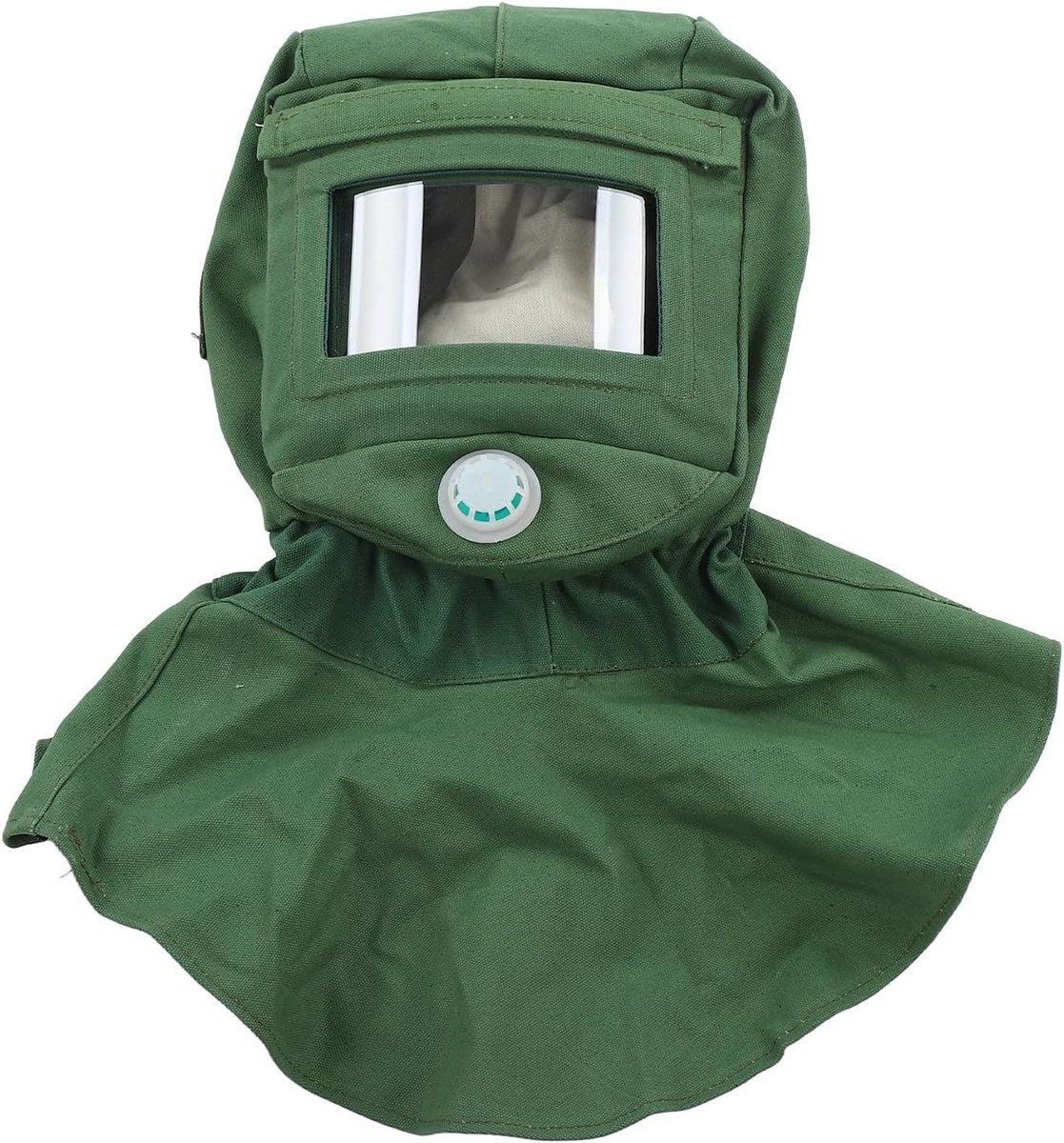 Zandstralen Kapkap, Canvas Sjaalkap Zandstraalmasker, Anti-stof Beschermend Gezichtsmasker, voor Doe-het-zelf Schilderen, Spuiten, Schuren