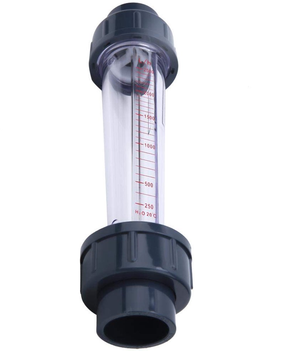 Kunststof buisdebietmeter, plastic platte mond (binnendiameter 32 mm), LZS-25 (D) 250~2500 l/h