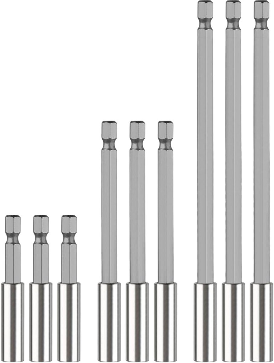 9 stuks magnetische bitverlenging, snelwissel-bithouder
