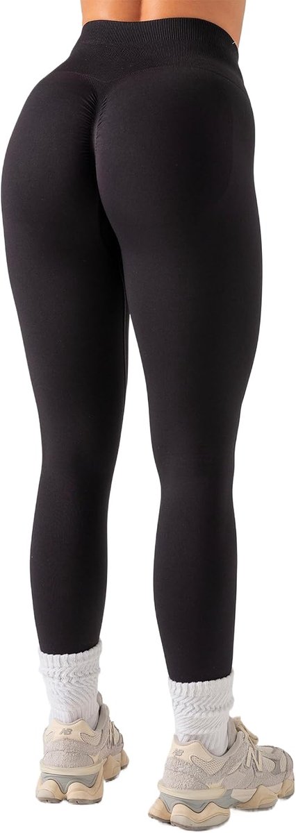 Sportlegging voor dames, scrunch butt, push-up leggings, naadloos, hoge taille, ondoorzichtig, sportbroek, elastisch, ondoorzichtig, yogabroek voor sport en dagelijks gebruik