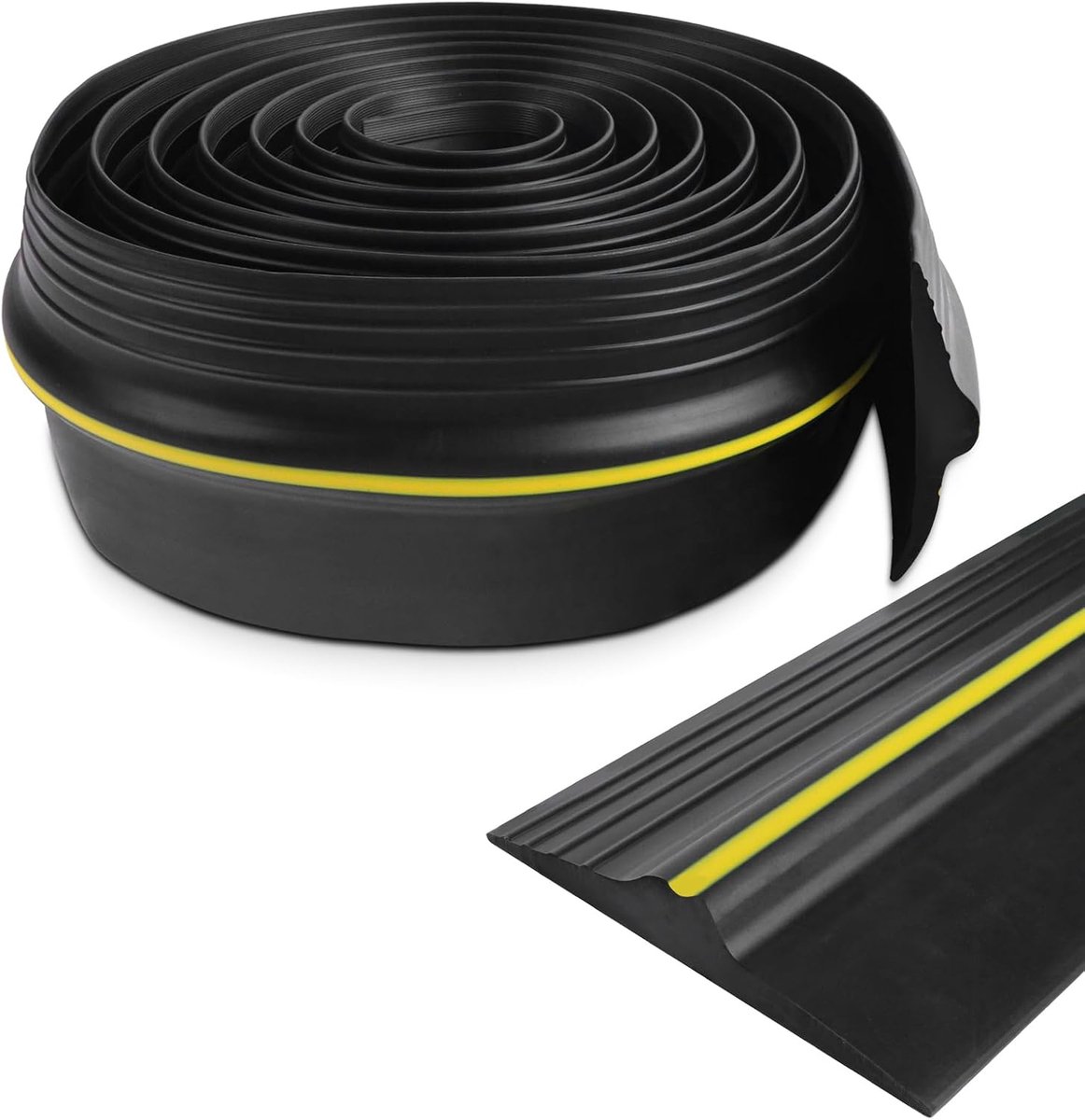 Drempelafdichting 3,05 m, EPDM rubberen drempel voor garagedeur, weerbestendige garagedeur afdichting, garagedeurdrempelafdichting met rubberen lip tegen water, stof en ongedierte
