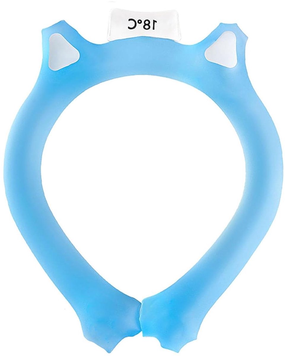 Koelende Nekring - Wikkelband - Zomerse Koeling - PCM Technologie - 25 cm - Blauw