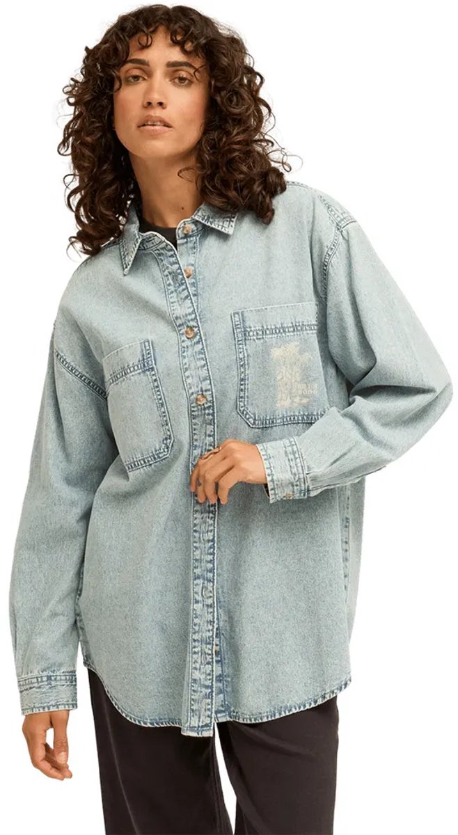 Billabong Down The Coast Overhemd Met Lange Mouwen M Vrouw Blauw