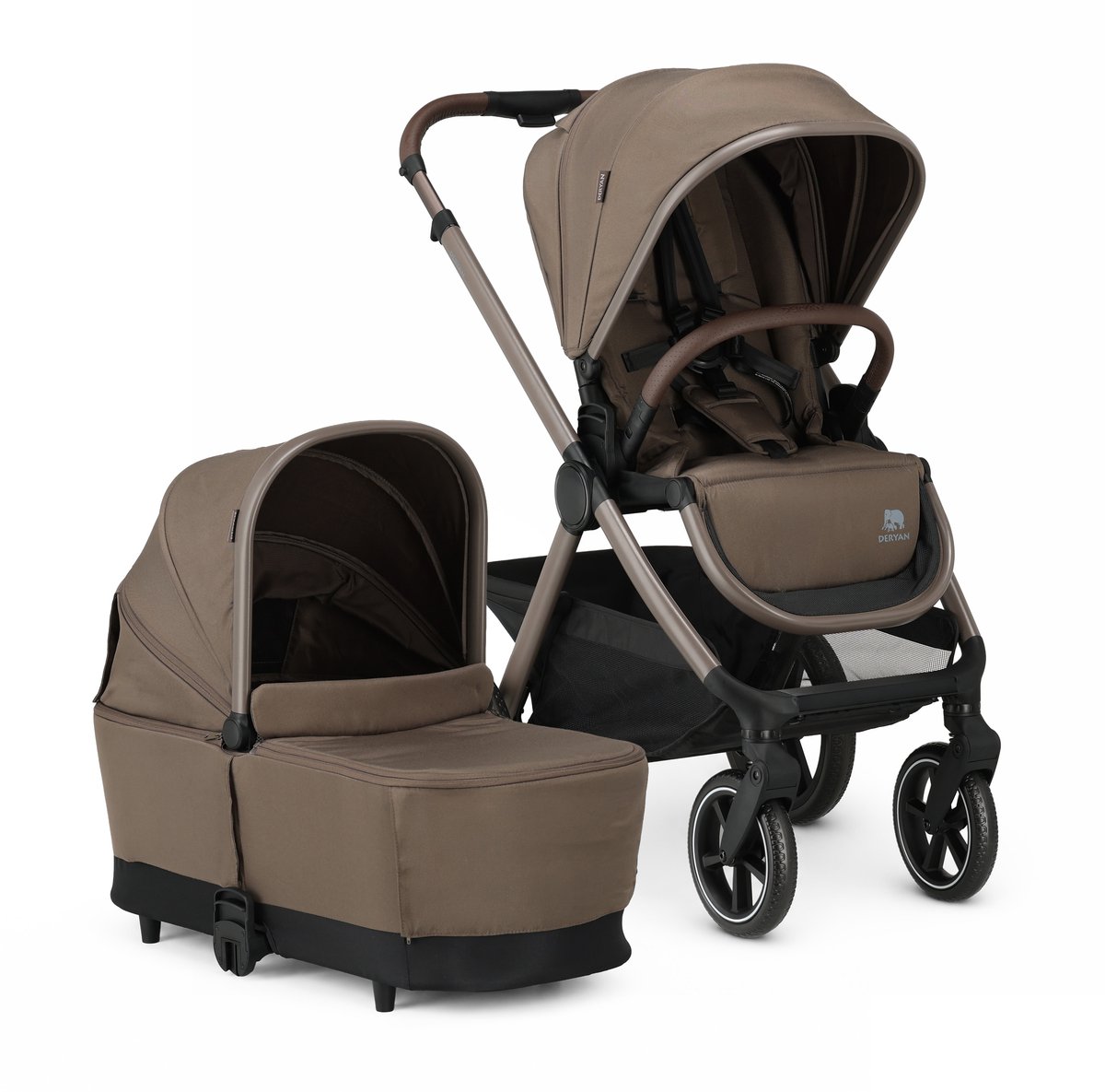 Deryan Naya 2-in-1 Kinderwagen - Inklapbaar - Met Regenhoes - Hazel