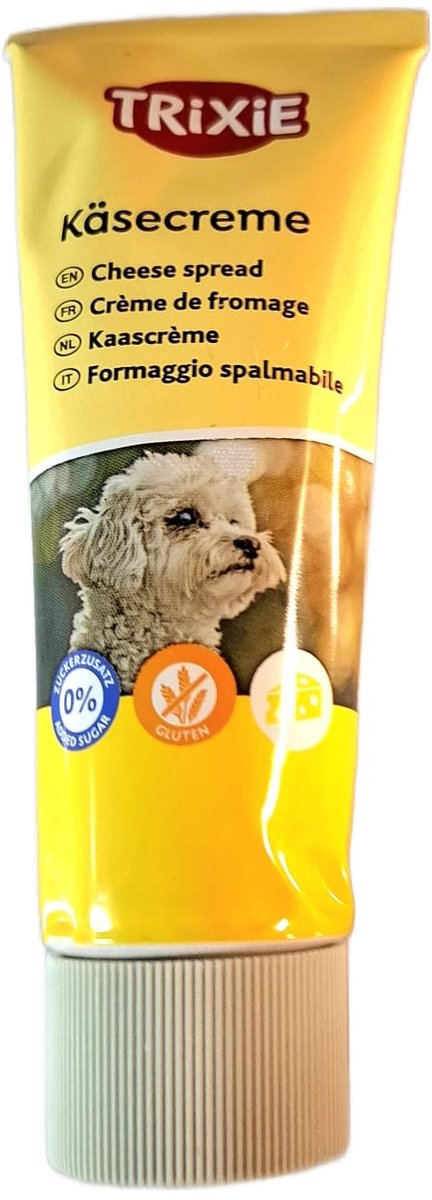 Trixie - Kaas - Beloning hond - Hondensnack - 75 gram - 1 tube - Honden training - Hondensnack