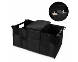 Kofferbak Organizer tas - Organizer auto - Kofferbak opbergbox - Opvouwbaar - 55 x 35 x 28 cm - Zwart