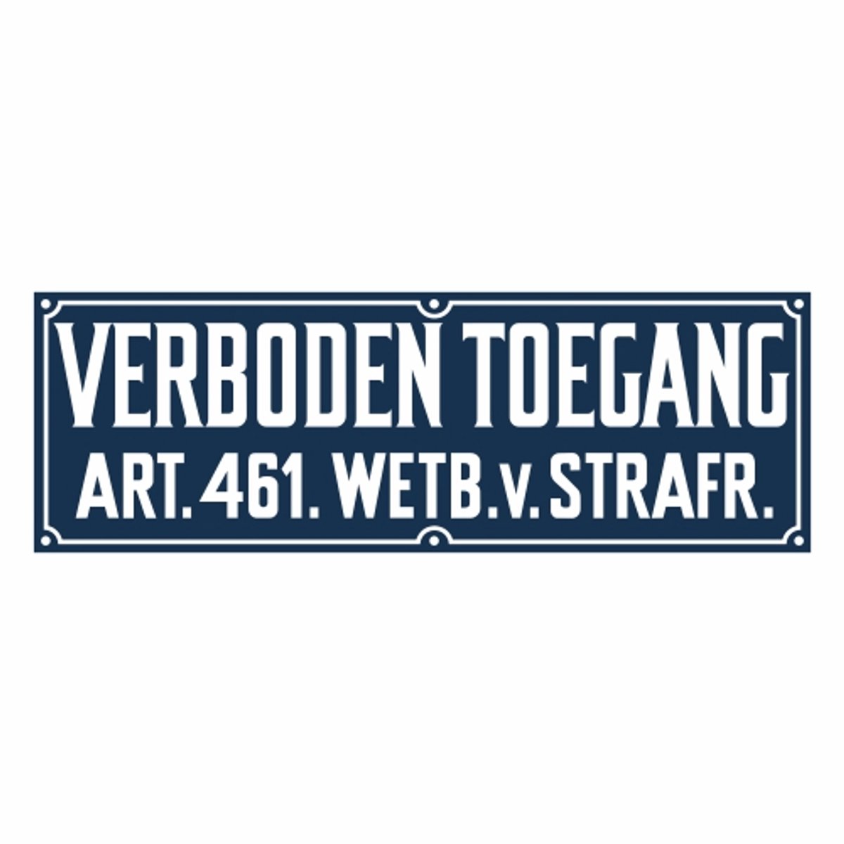 Bol.com Bord Verboden Toegang - 11x33cm - PVC aanbieding
