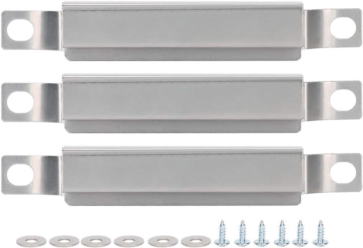 Crossover Gasbrander - Zilver - Instelbare Lengte van 12,7 - 21,59 cm - Roestvrij Staal - Voor Gasbarbecues