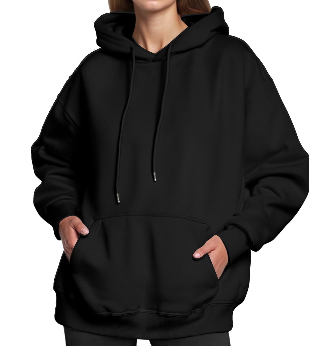 SolidKeus - Oversized Hoodie voor Dames in Basic Stijl
