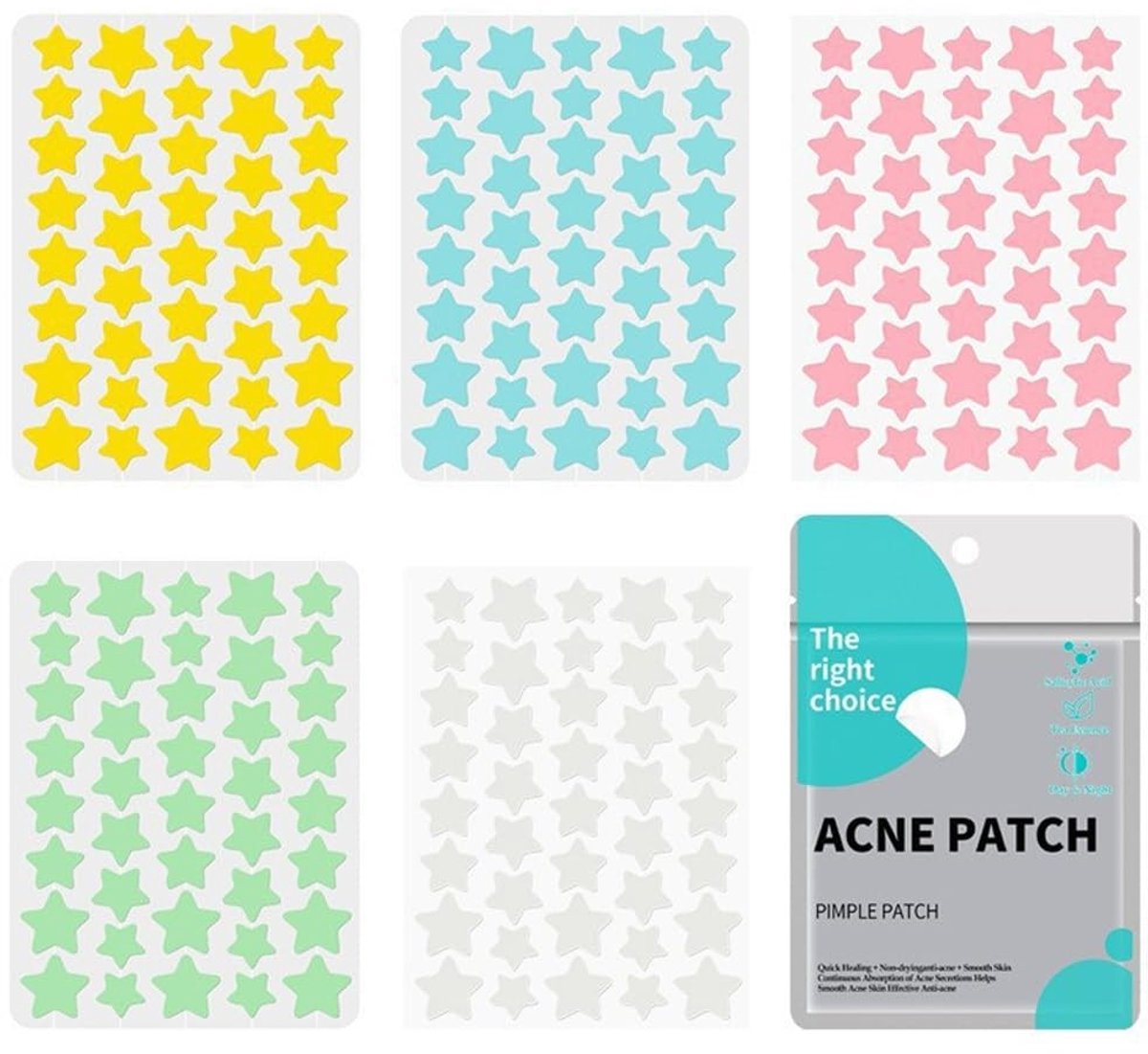 SolidKeus - 5 Stuks Acne Patches in Stervorm