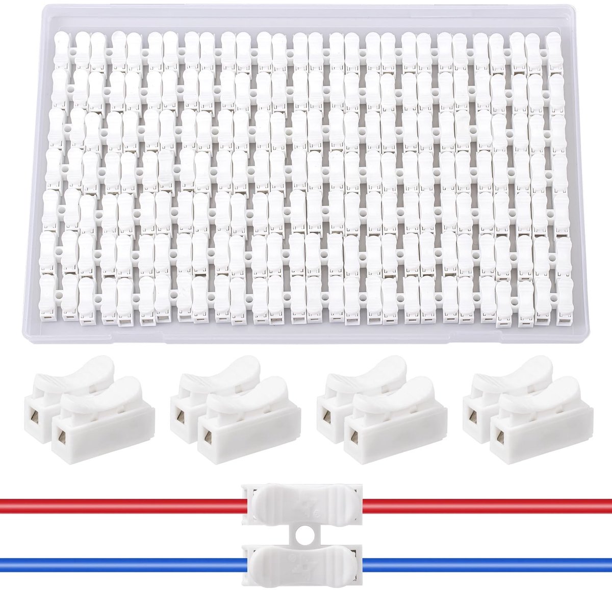 SolidKeus - Set van 100 Chandelier Clips en Kabelverbinders