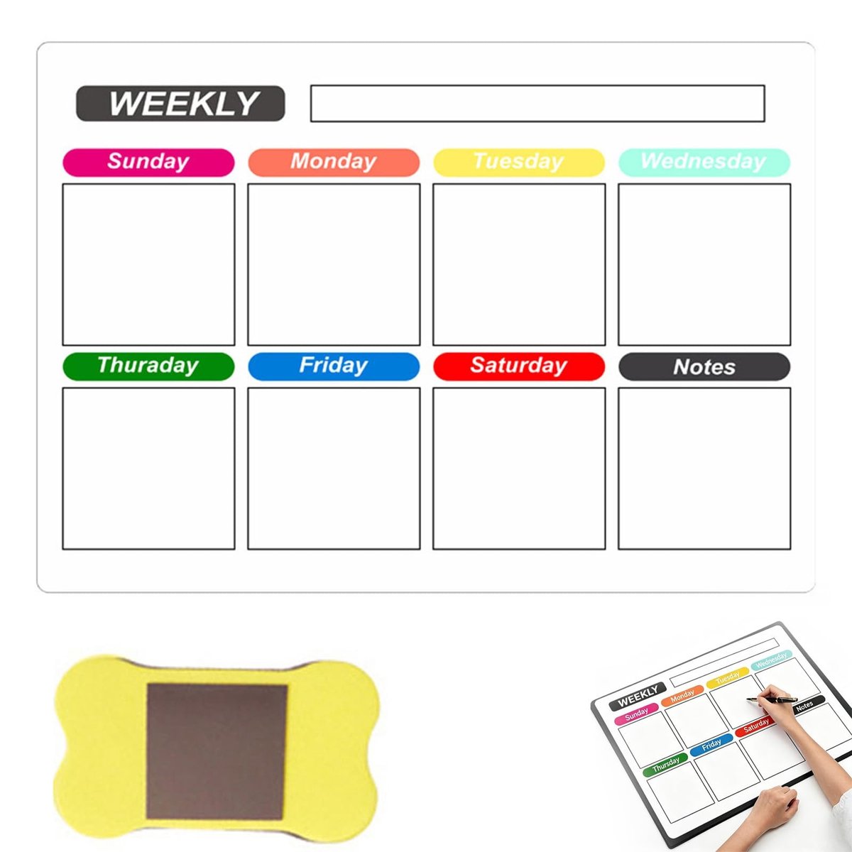 SolidKeus - Magnetische Weekplanner voor Huishoudelijke Taken