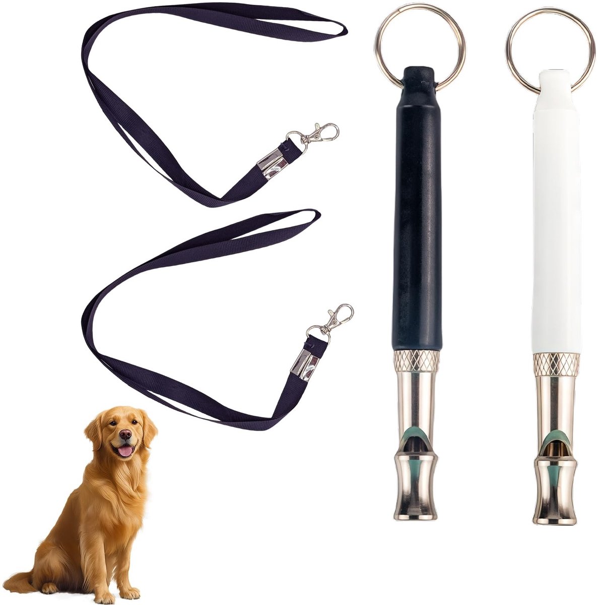 SolidKeus - Dog Whistle Set met 2 Ultrasone Fluiten
