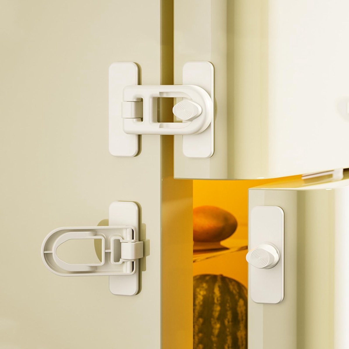SolidKeus - Kindveilige Fridge Cabinet Lock met Sterke Lijm