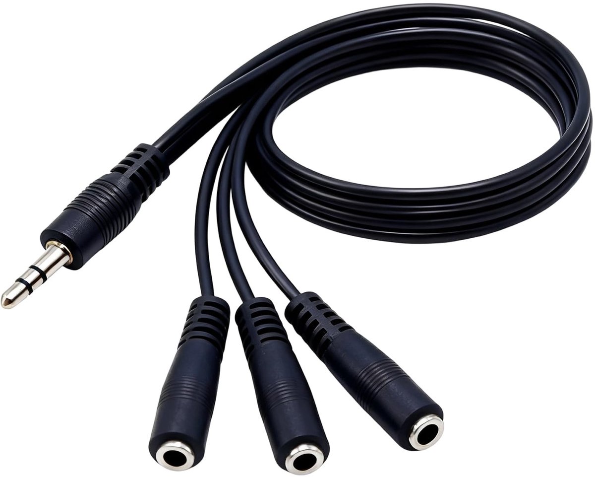 SolidKeus - 3.5mm Audio Splitter voor Hoofdtelefoon en Apparaten