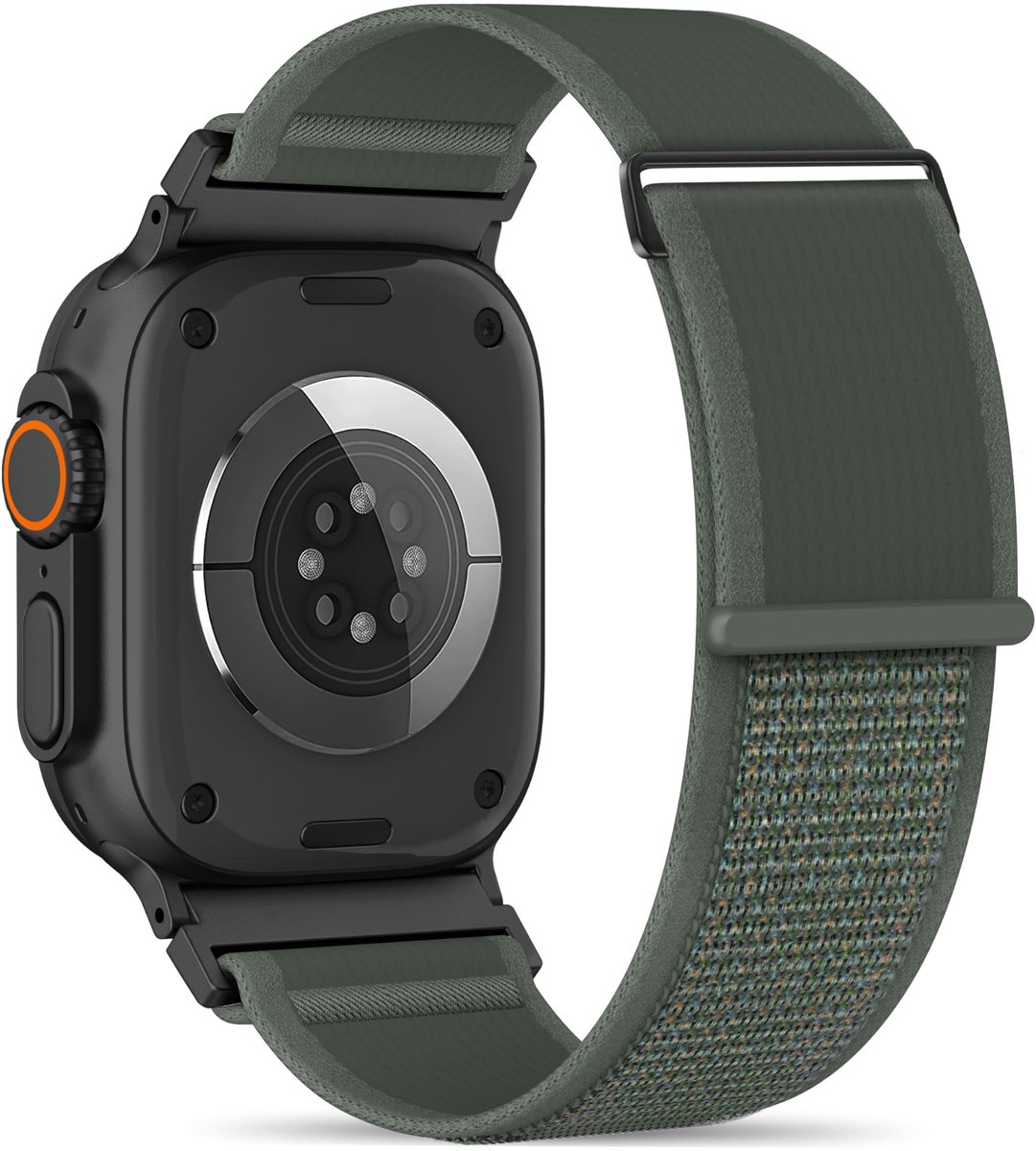 SolidKeus - Nylon Sportband voor Apple Watch, Zacht en Verstelbaar