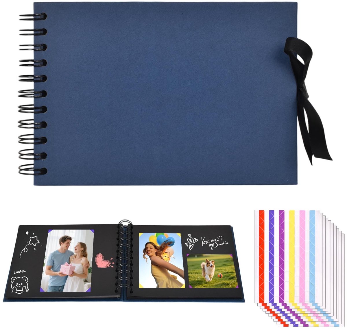 SolidKeus - A5 DIY Fotoalbum met Spiralbinding voor Herinneringen en Geschenken