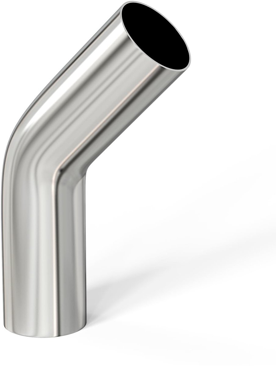 SolidKeus - Aluminium 45 Graden Bocht voor Buizen