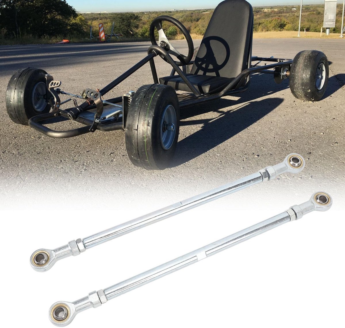 SolidKeus - Set van 1 Paar Stuurstangen voor Go-Kart en ATV, Hoge Sterkte
