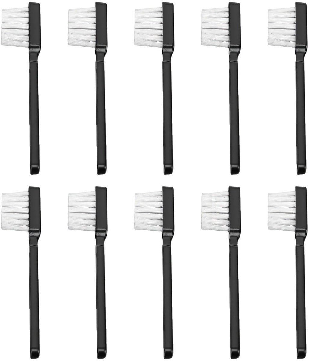 SolidKeus - 10 Stuks Platenspeler-stylusreinigingsborstel voor Platennaalden