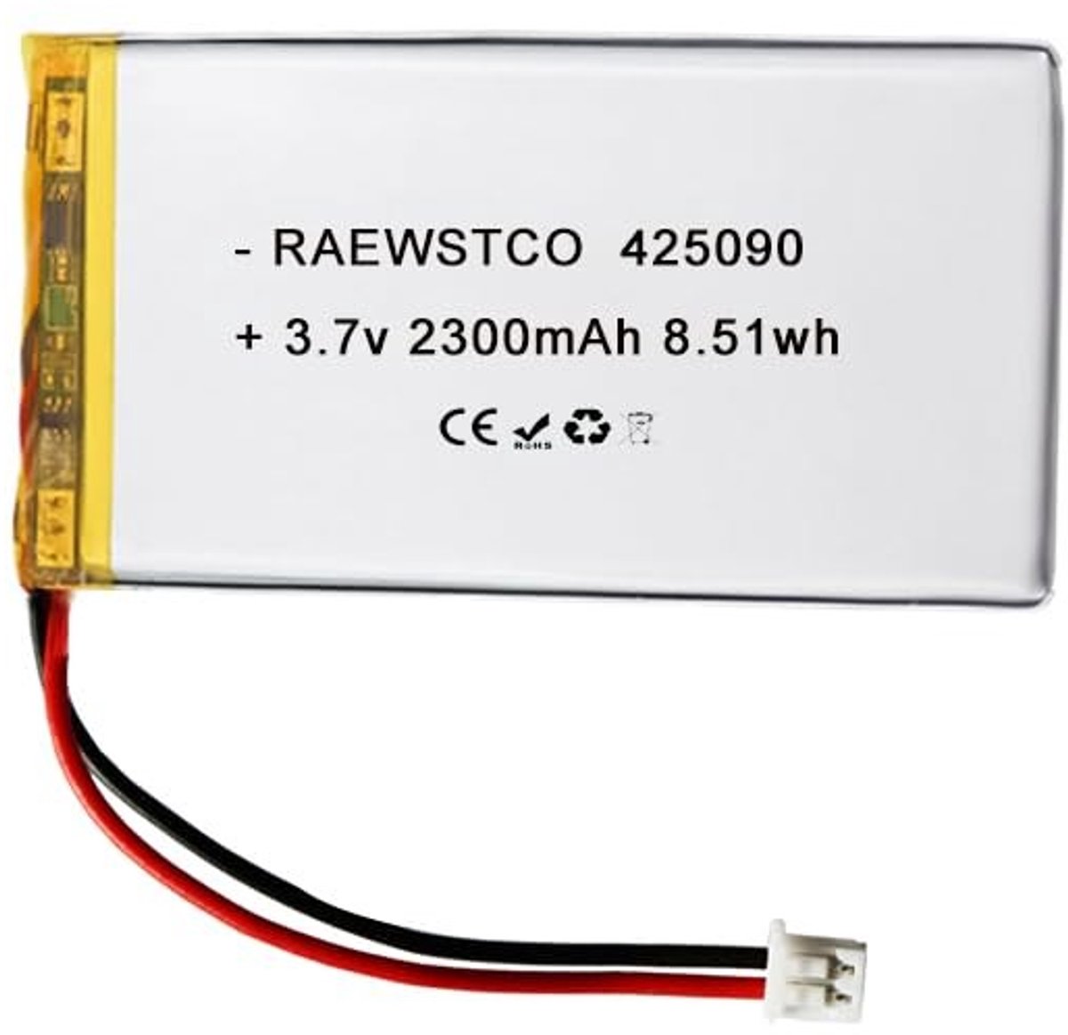 SolidKeus - 3.7V 2300mAh Lithium Accu voor Luchtreinigers en Nagellakkers