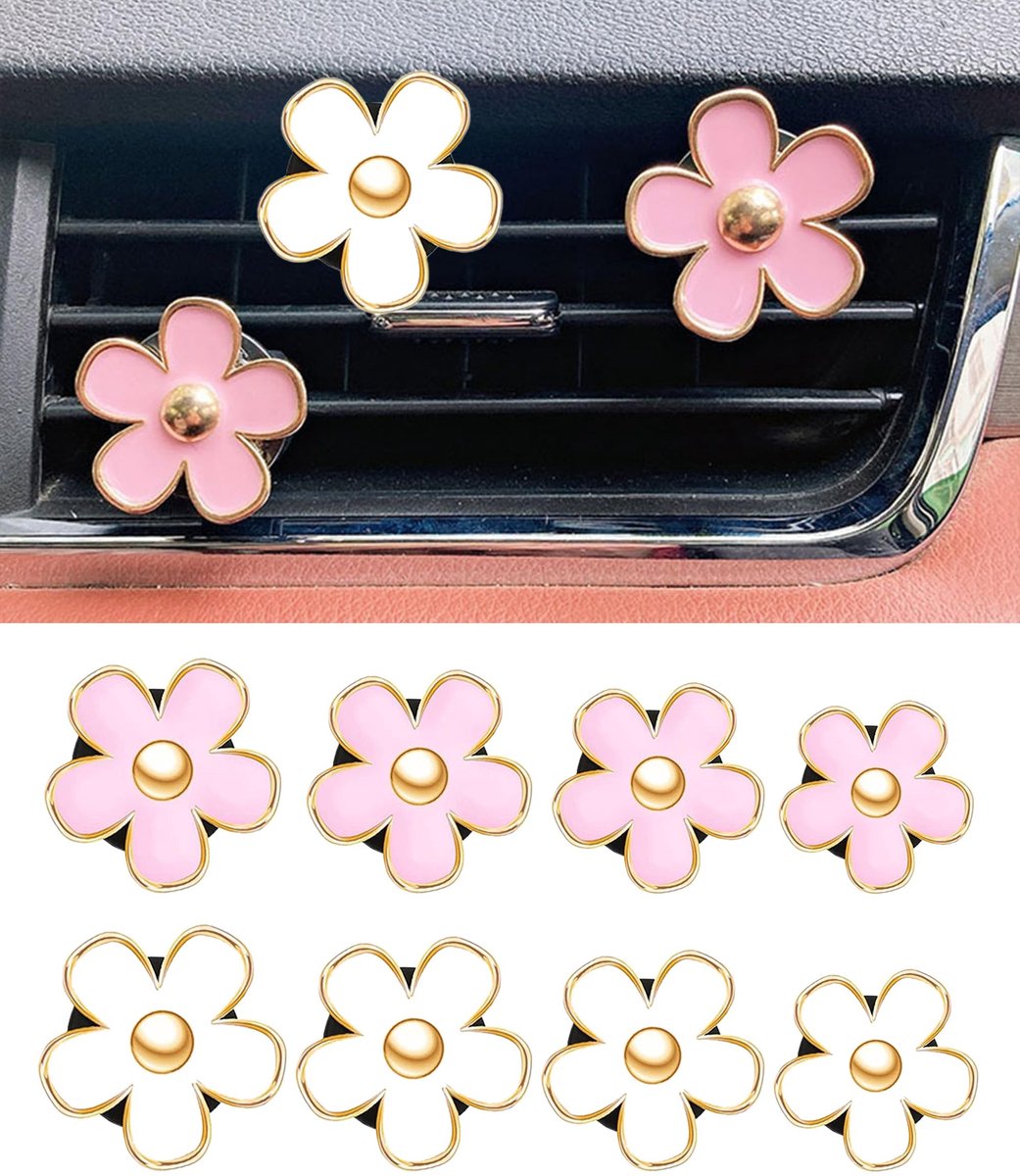 SolidKeus - Daisy Bloem Car Air Freshener Clip