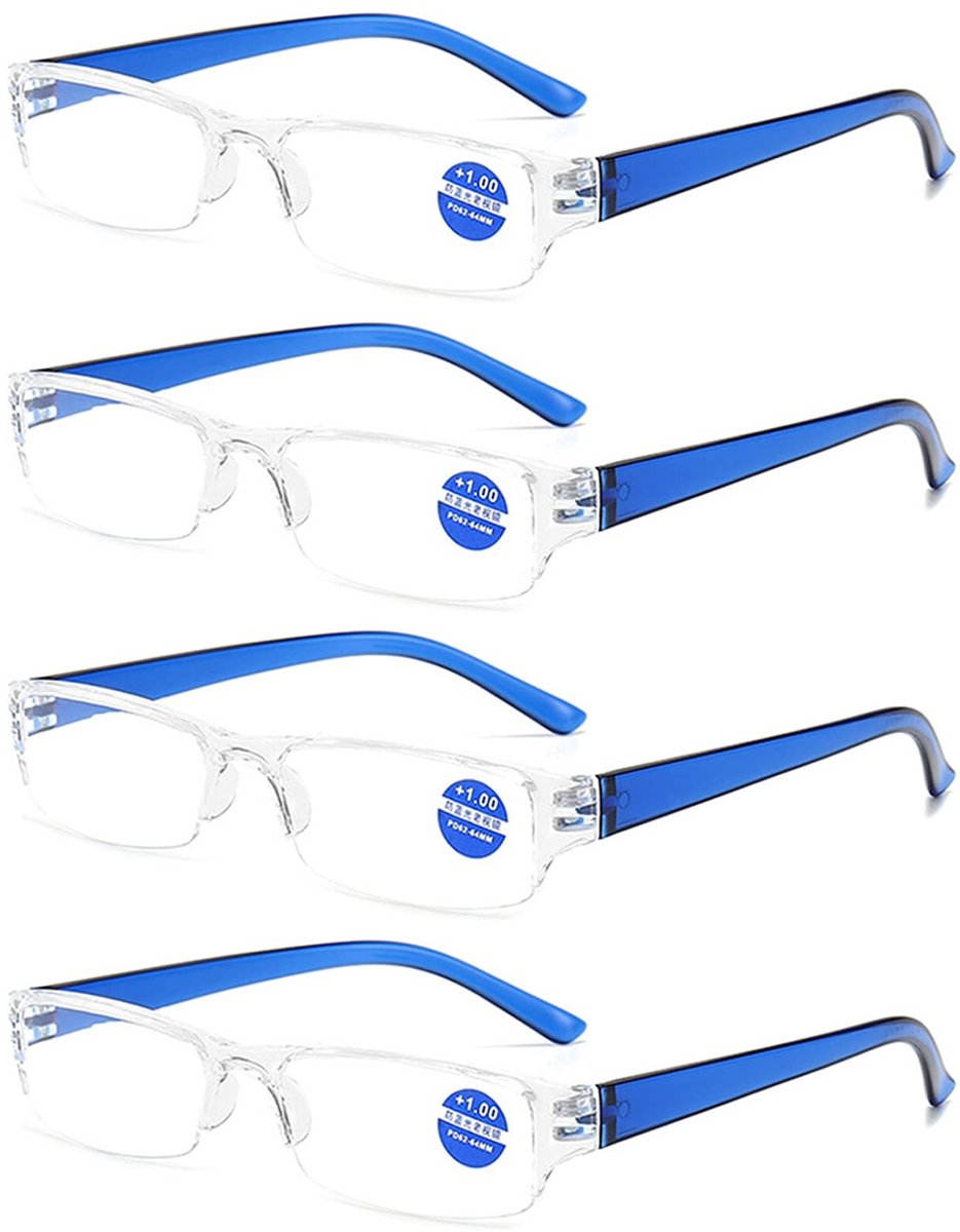 SolidKeus - Set van 4 Ultralichte Leestasten met Anti-Blauw Licht