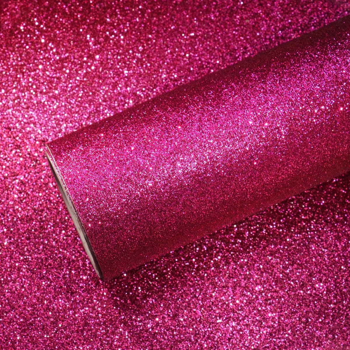 SolidKeus - Magenta Glitter Behang Zelfklevend voor Meubels en Wanden