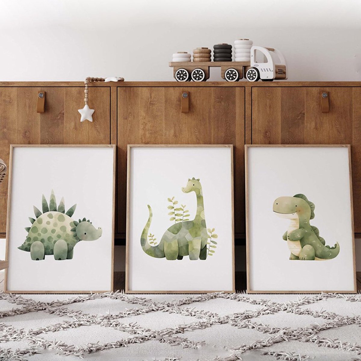 SolidKeus - Set van 3 Dieren Posters voor de Kinderkamer in A4 Formaat