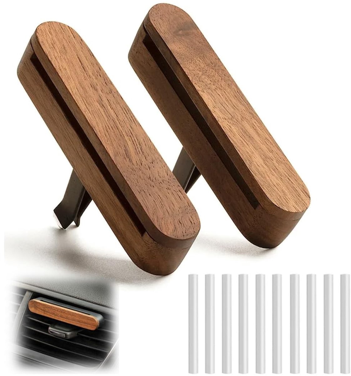 SolidKeus - 2 Stuks Retro Geurverspreiders voor Voertuigen