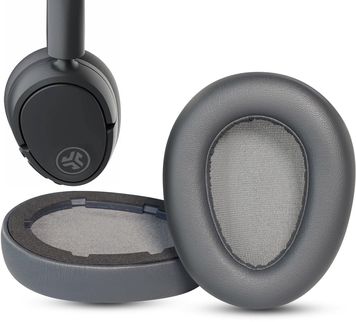 SolidKeus - Vervangende Oorkussens voor Hoofdtelefoon met Zacht Proteïneleer en Memory Foam