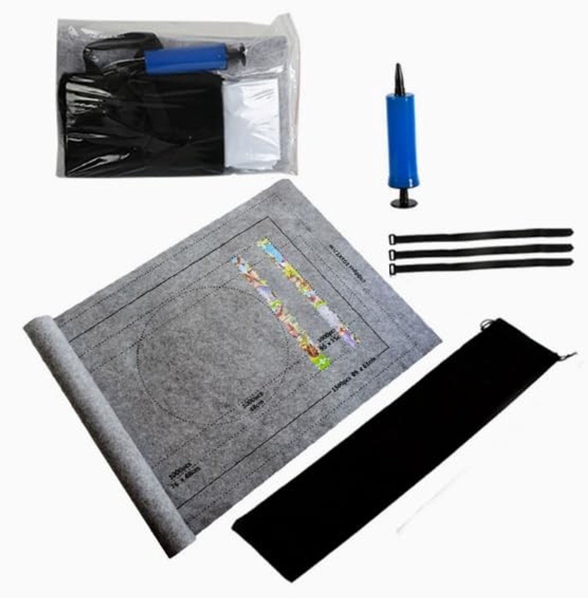 SolidKeus - Oprolbare Puzzelmat voor Maximaal 1500 Stukjes
