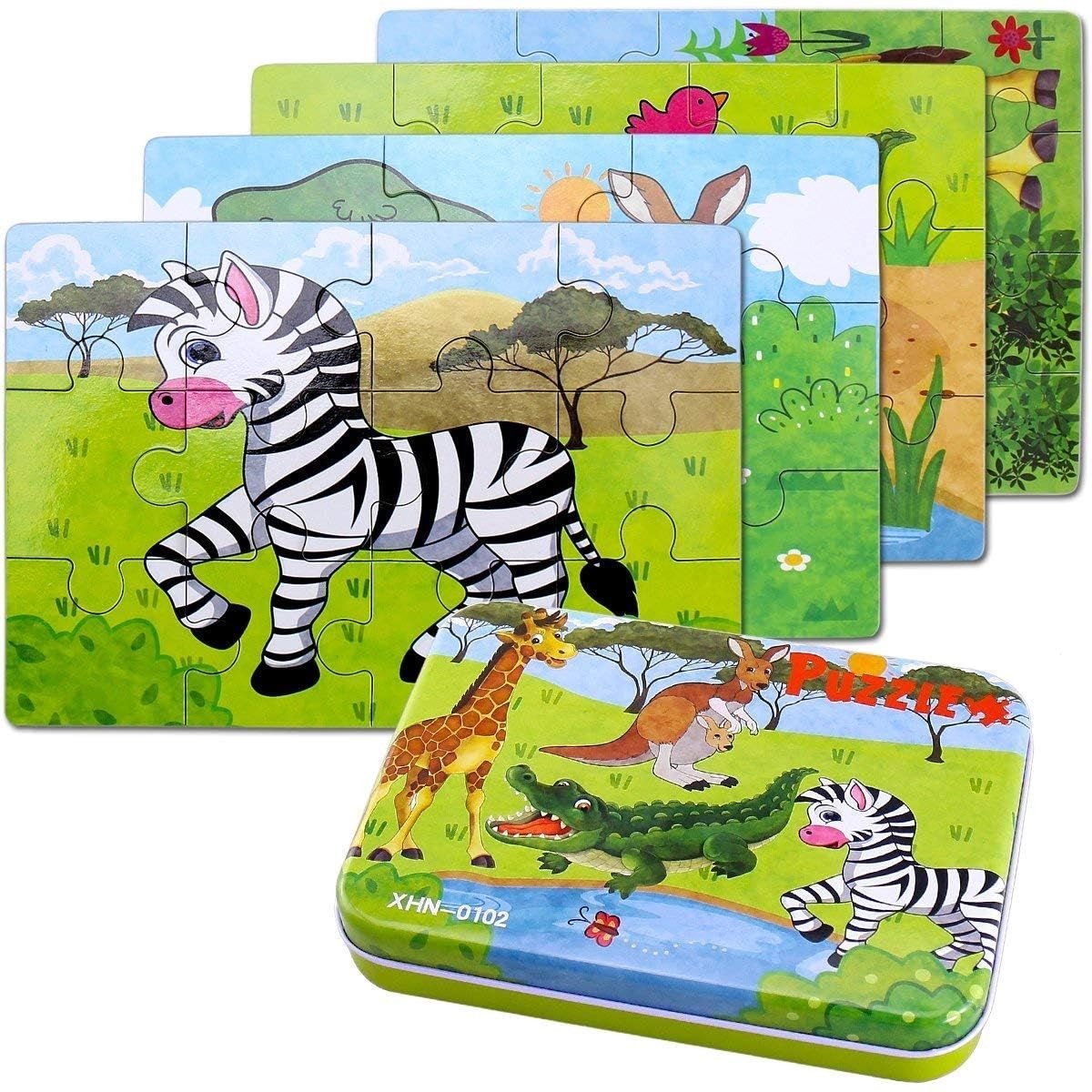 SolidKeus - Houten Puzzel voor Kinderen met Verschillende Moeilijkheidsniveaus