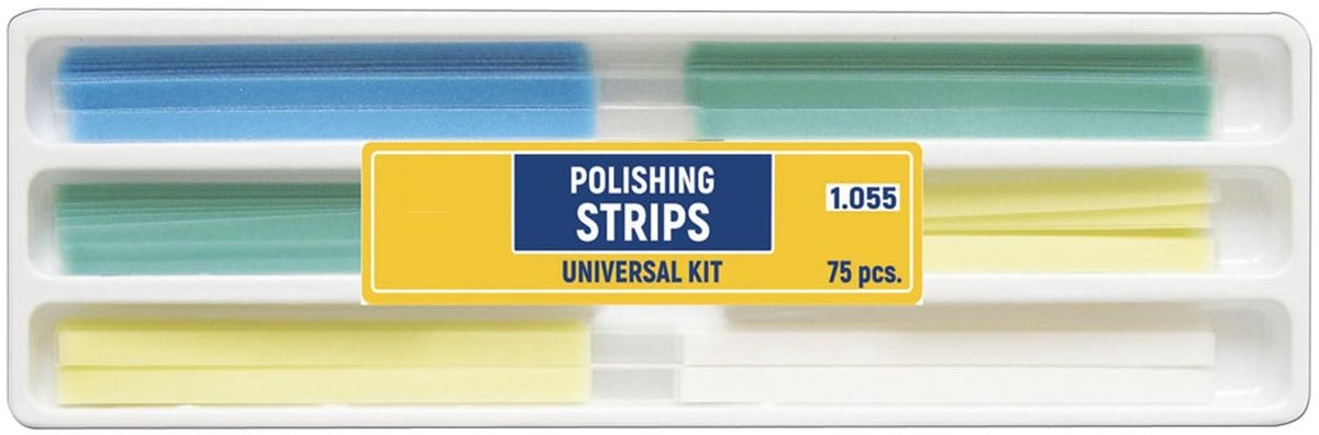 SolidKeus - Set van 75 Tandpolijstschuurpapier Strips