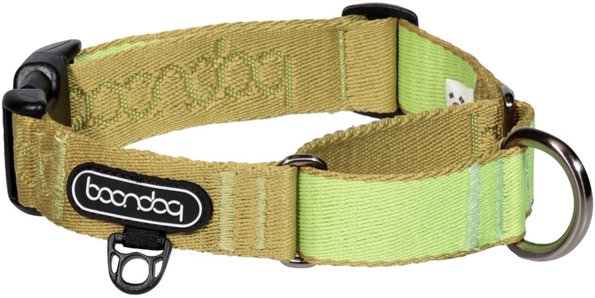 Boondog - Martingale Halsband Hond - Kiwi - Maat S - Anti-Trek - Zacht Webbing