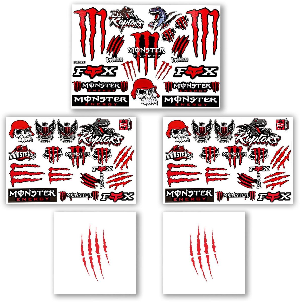 SolidKeus - 5-Delige Set Hoogwaardige Stickers voor Motoren en Auto's