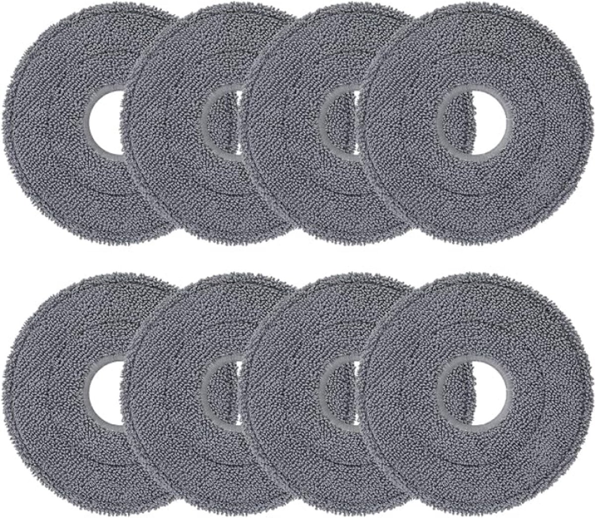 8 Stuks Dweildoeken voor Roborock Saros 10R/Z70 en Q Revo-serie - Microvezel, Wasbaar & Herbruikbaar - sans marque