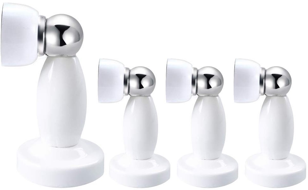SolidKeus - Magnetische Deurstoppers van RVS, Set van 4