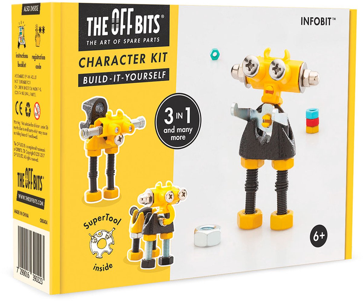The Offbits Bouwpakket Character Kit 3-in-1 Infobit Geel