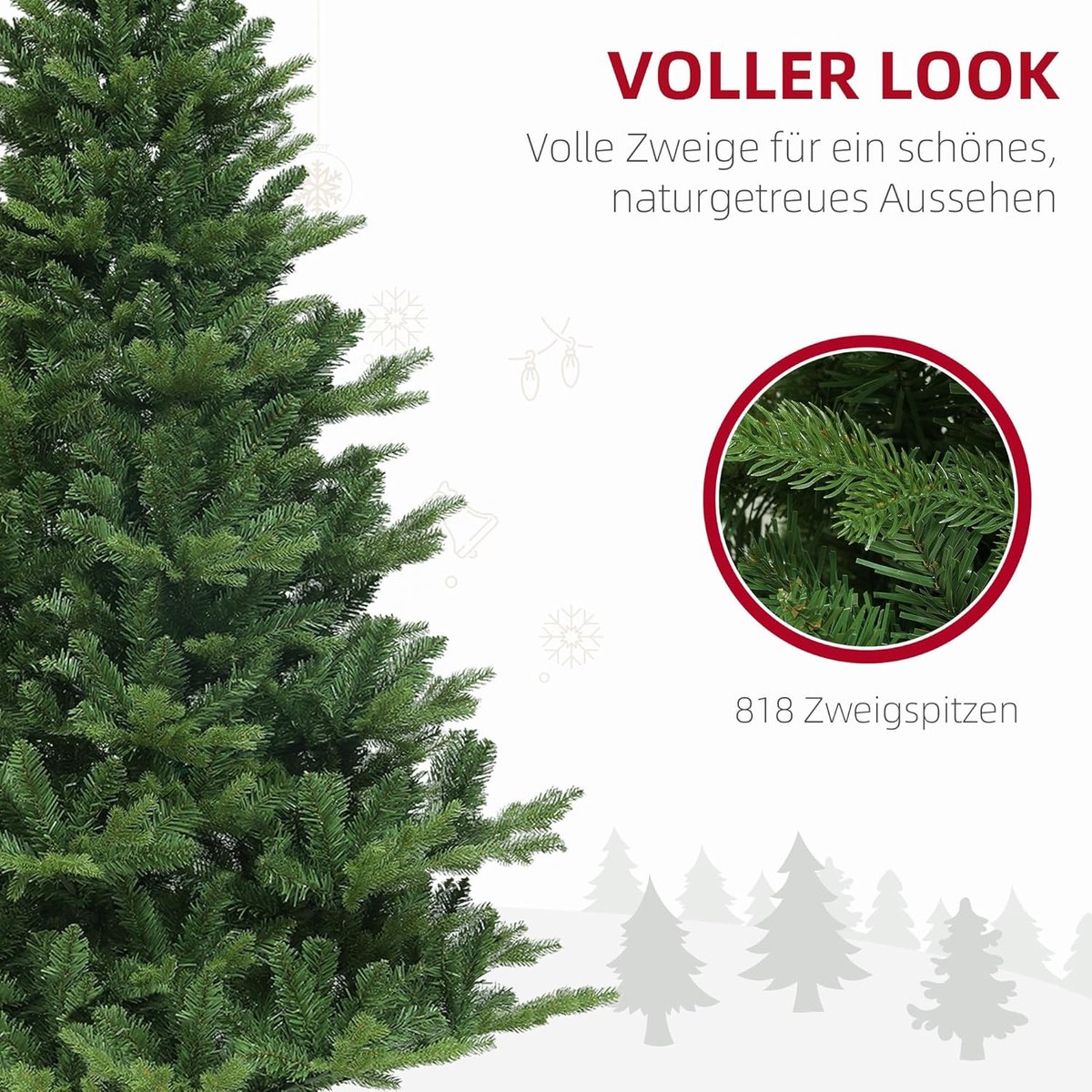 Kunstkerstboom - Decoratie boom - Kerstmis versieren - Snel op te bouwen - 180 cm - Groen – foto 4