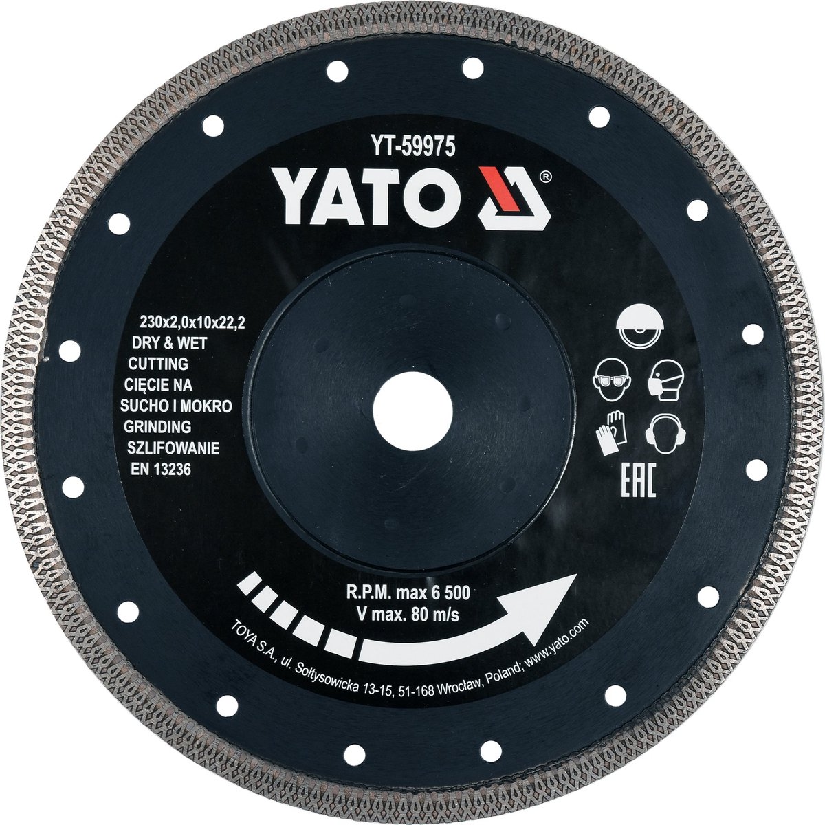 Professionele Diamantschijf 45 Graden Verstek - 10 mm Segment - Diamant Zaagblad voor Haakse Slijper - Zonder Trillingen Keramiek & Keramisch Parket Zagen - Voor Verstekzagen, Kantenschuren & Tegels - Diamantslijpschijf voor Droog Gebruik