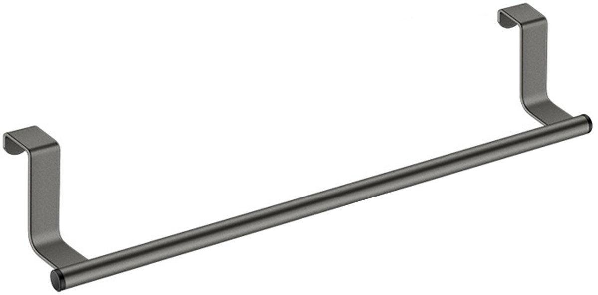 MIVRAY Keukenhanddoekhouder – Wandmontage– Voor Doeken En Keukendoeken – 24 x 6 x 6 cm – Roestvrij Staal – Grijs